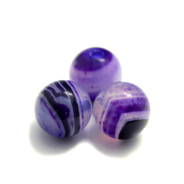 Byrzylyk me gur natyral Purple Agate