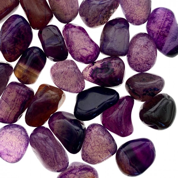 Byrzylyk me gur natyral Purple Agate