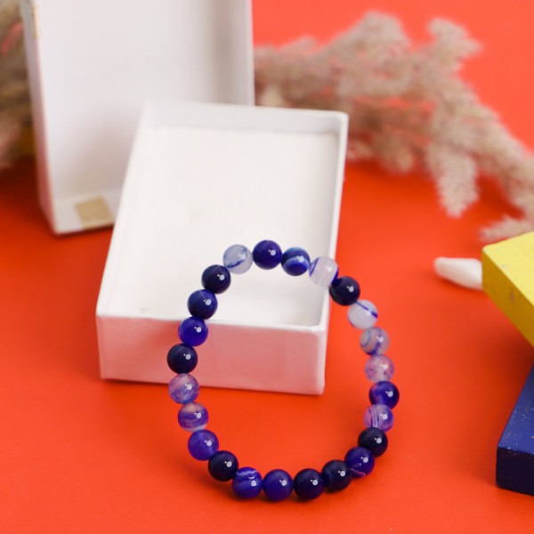 Byrzylyk me gur natyral Purple Agate